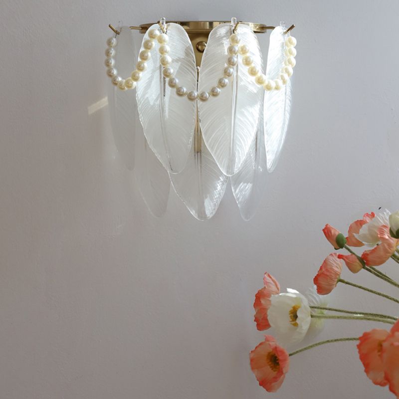 Modern Style Unique Wall Lamp Glass Wall Sconce Lighting for Bedroom