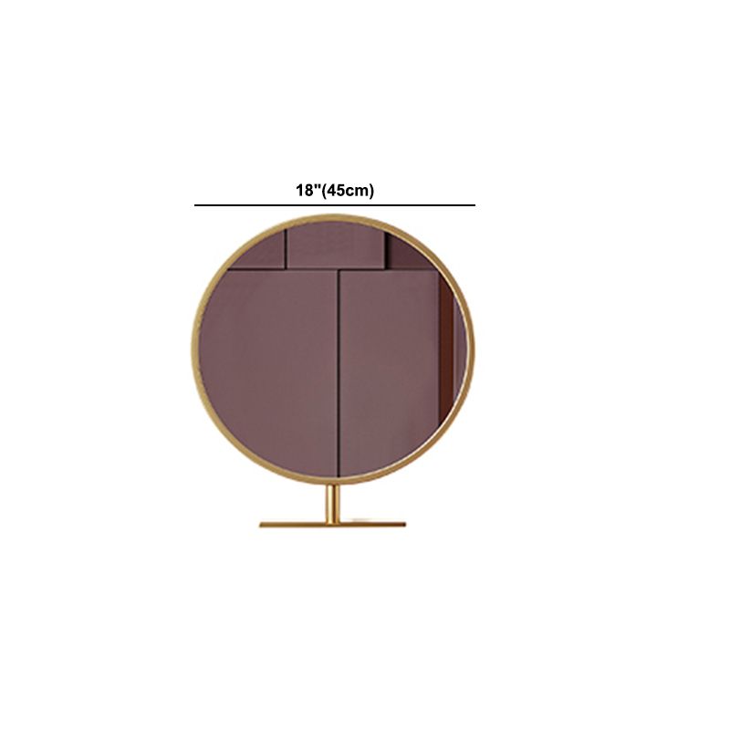Solid Wood Glass Top Vanity Table Set with Stool & Mirror 25.59" W 3-Drawer Makeup Counter