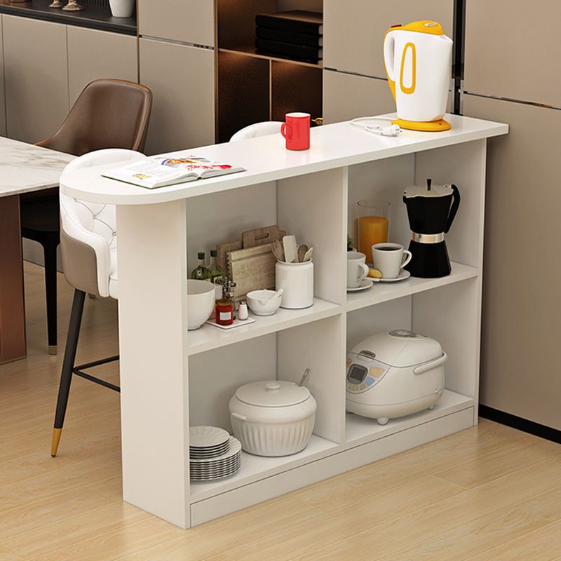 Contemporary Style Wood Specialty Patio Bar Table for Living Room