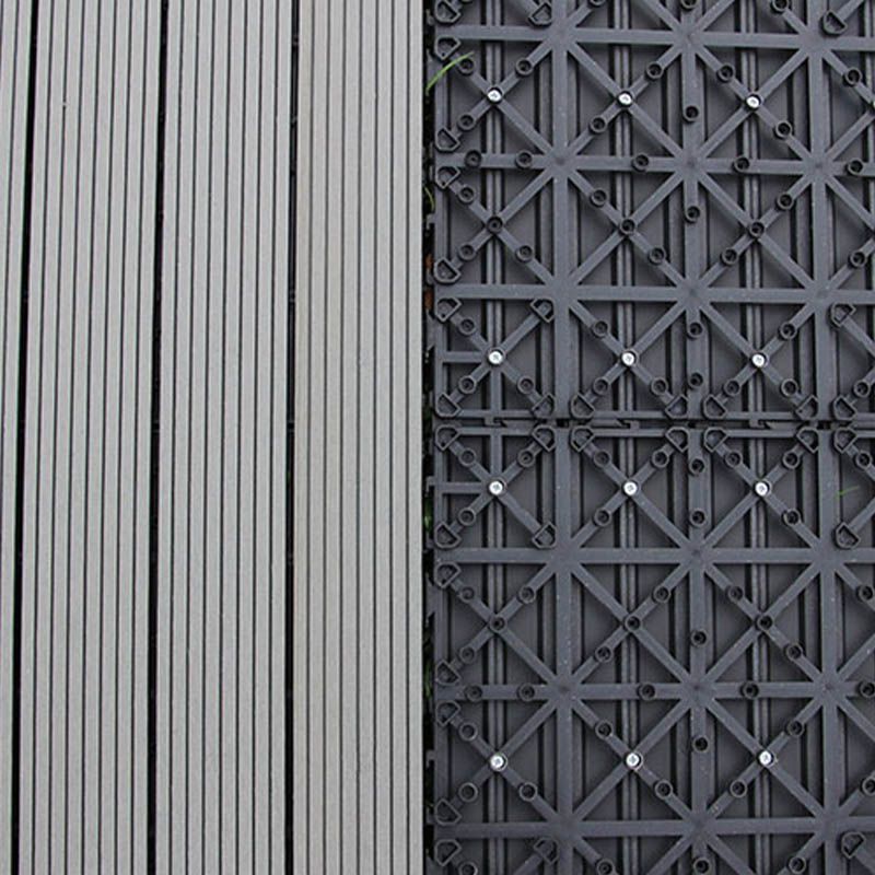 Classical Square Decking Tiles Solid Color Composite Patio Flooring Tiles