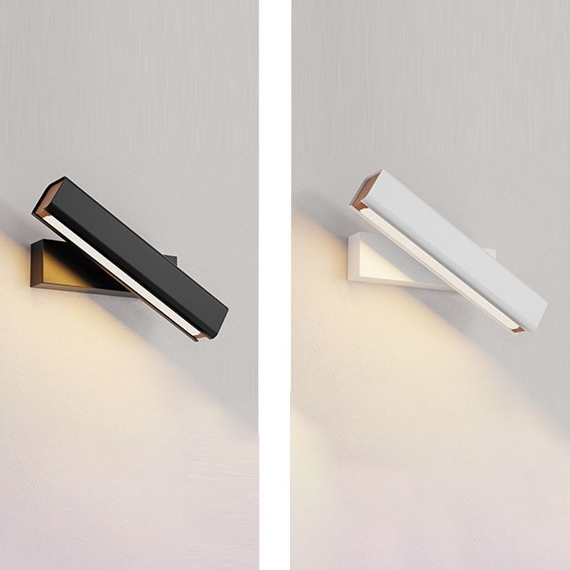 Single White/Black Modernism Wall Mounted Sconce LED Wall Light for Bedroom