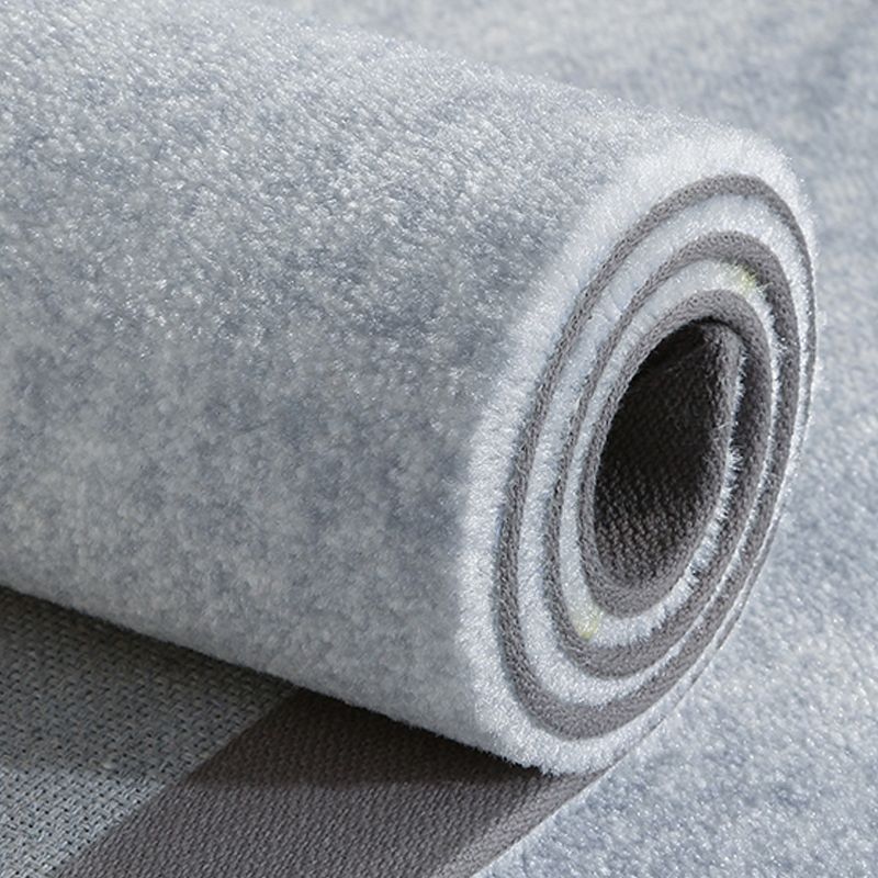 Modern Round Carpet Abstract Pattern Creative Area Rug Polyester Stain Resistant Rug for Living Room