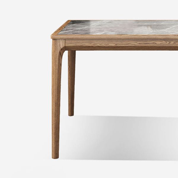 Industrieel grijs gesinterde stenen tafel standaard keuken eettafel met 4 potenbasis
