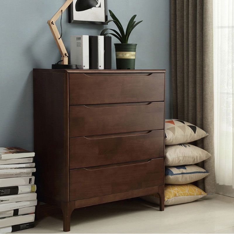 15.7" D Mid-Century Modern Chest Drawers Included Accent Chest in Oak
