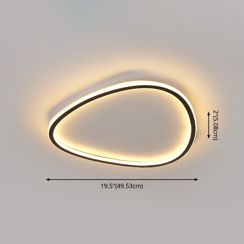 Moderne Flush Mount Light Armaturen Acryl 1 Licht Flush Light Fixtures