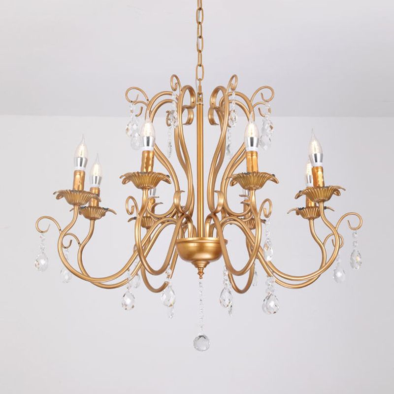Wrought Iron Pendant Light Sputnik Contemporary Pendant Light for Living Room
