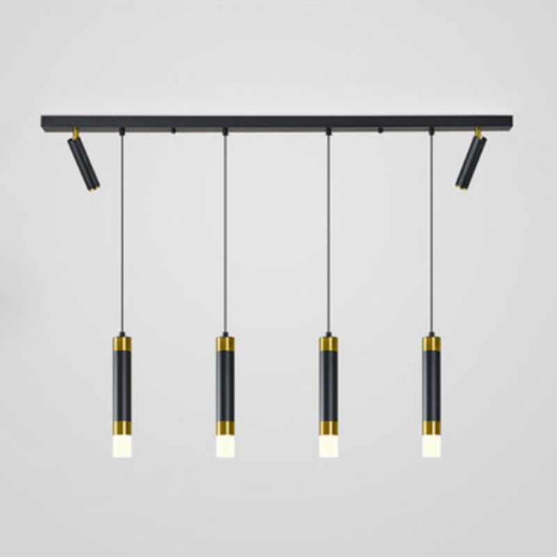 Lampada cilindrica isola semplicità stile in metallo a led isola illuminazione