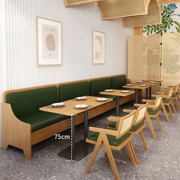 Colección de comedor de madera maciza Mesa de comedor de estilo industrial para el hogar