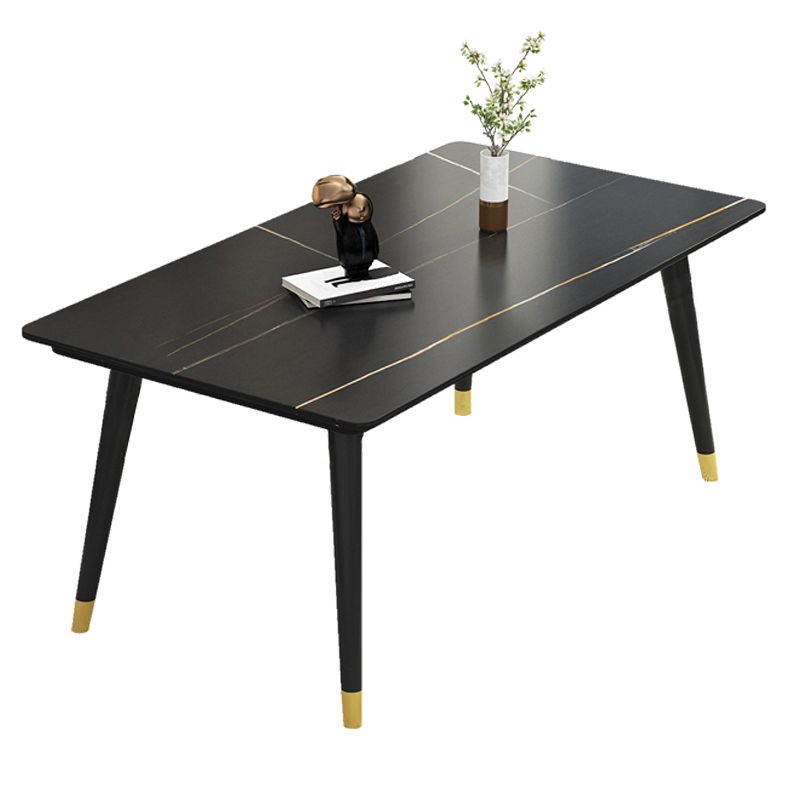 Mesa base de comedor de piedra de sinterización industrial rectangular 4 Table base de patas para el hogar
