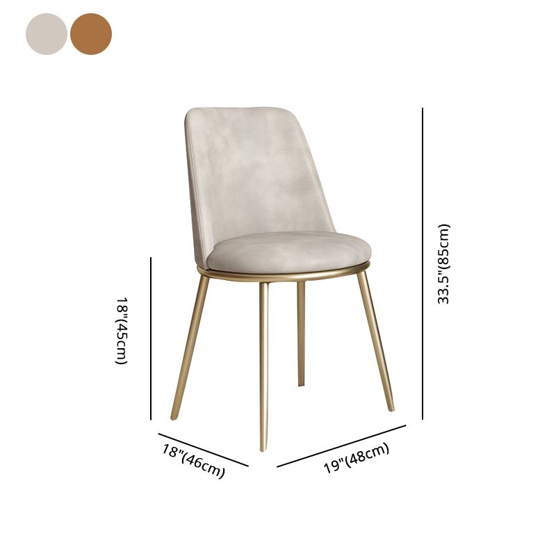 Chaises de salle à manger en cuir de style scandinave