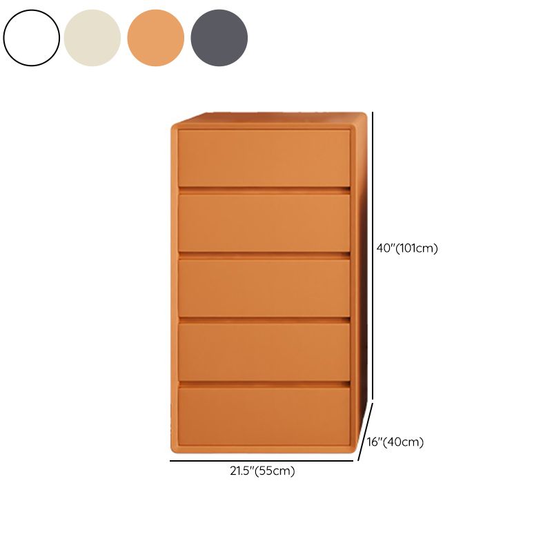 Contemporary Storage Chest Dresser Vertical Dresser with Drawers