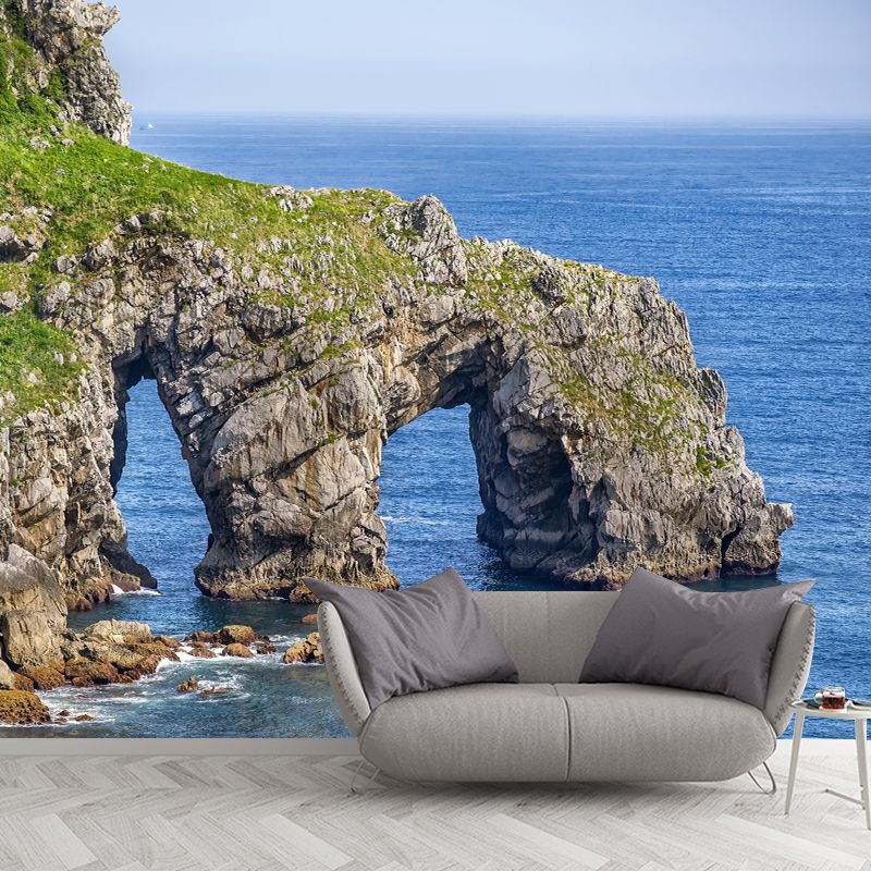 Seascape Mural Moisture Resistant Wallpaper Wall Decor Bathroom Floor Murals