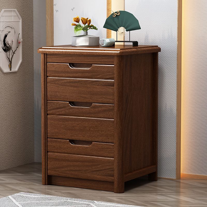 16" W Solid Wood Vertical Lingerie Chest Storage Chest Dresser with Drawers for Bedroom