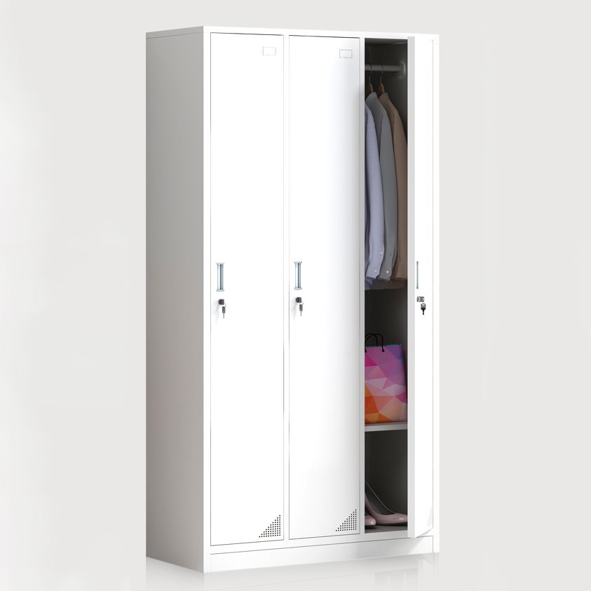 Contemporary Style Home Wardrobe Steel Wardrobe Closet with Doors