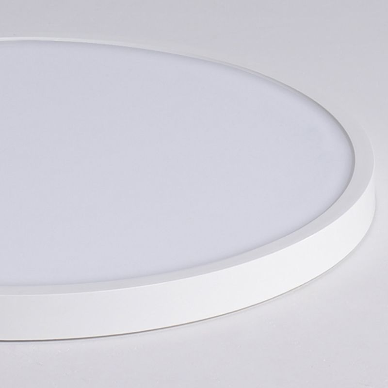 Lámpara de techo LED de forma redonda, acrílico moderno, 1 luz, montaje empotrado para pasillo de balcón