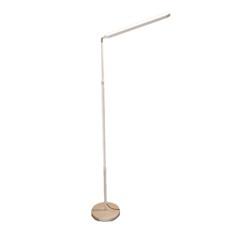 Linear Shape Metal Floor Lamp Modern 1 Light Floor Light for Living Room