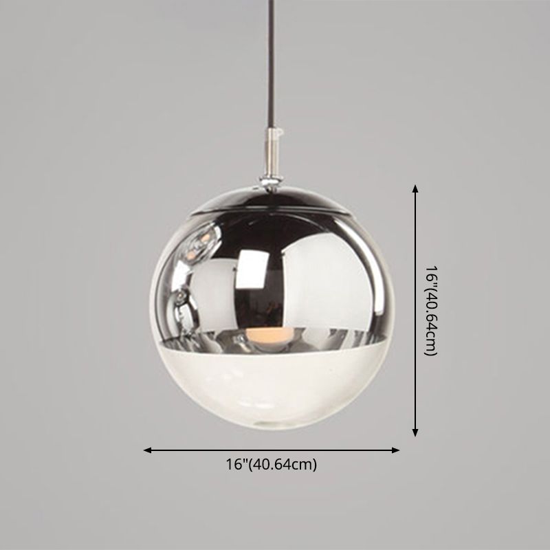 Globe Hanging Pendant Light Modern Simple Glass Pendant Light Fixtures for Restaurant