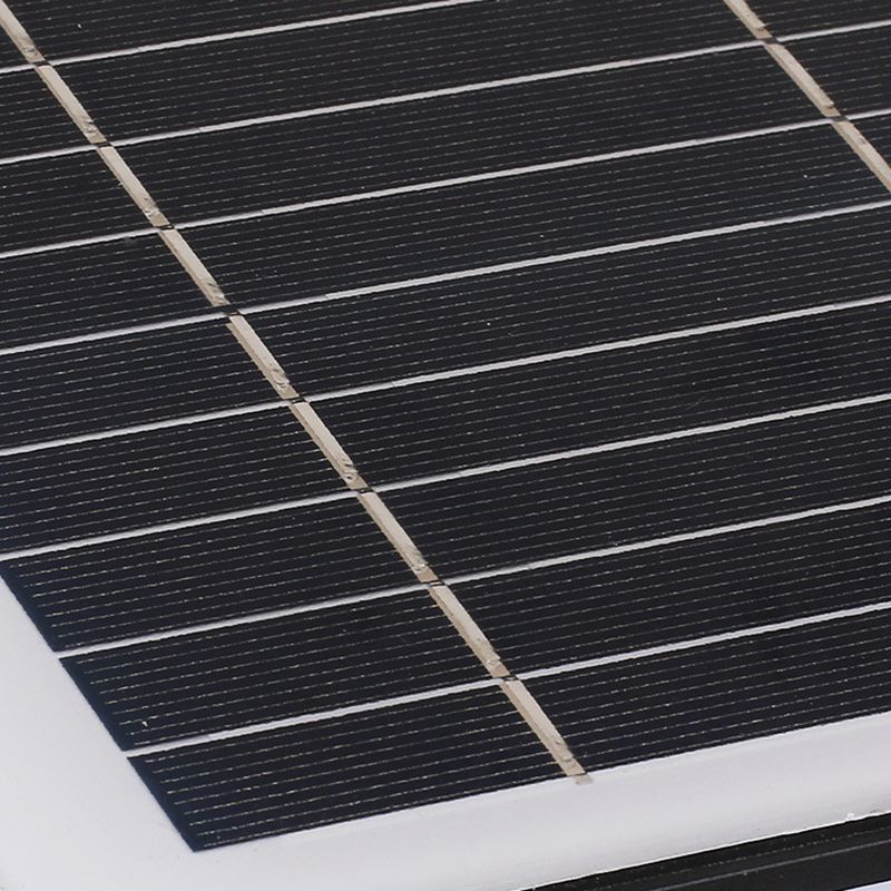 Contemporary Waterproof Outdoor Solar Pillar Lamp in Black for Courtyard