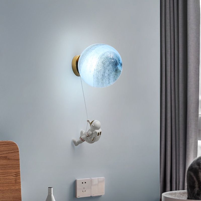Kid Room One Head Wandleuchter Astronauten Boy Room Wandmontage Leuchte Leuchte