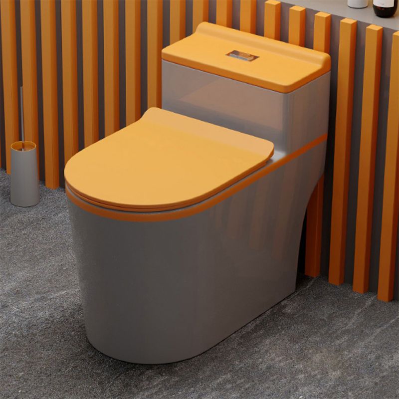 Traditional Floor Mount Flush Toilet 1-Piece Urine Toilet for Bathroom