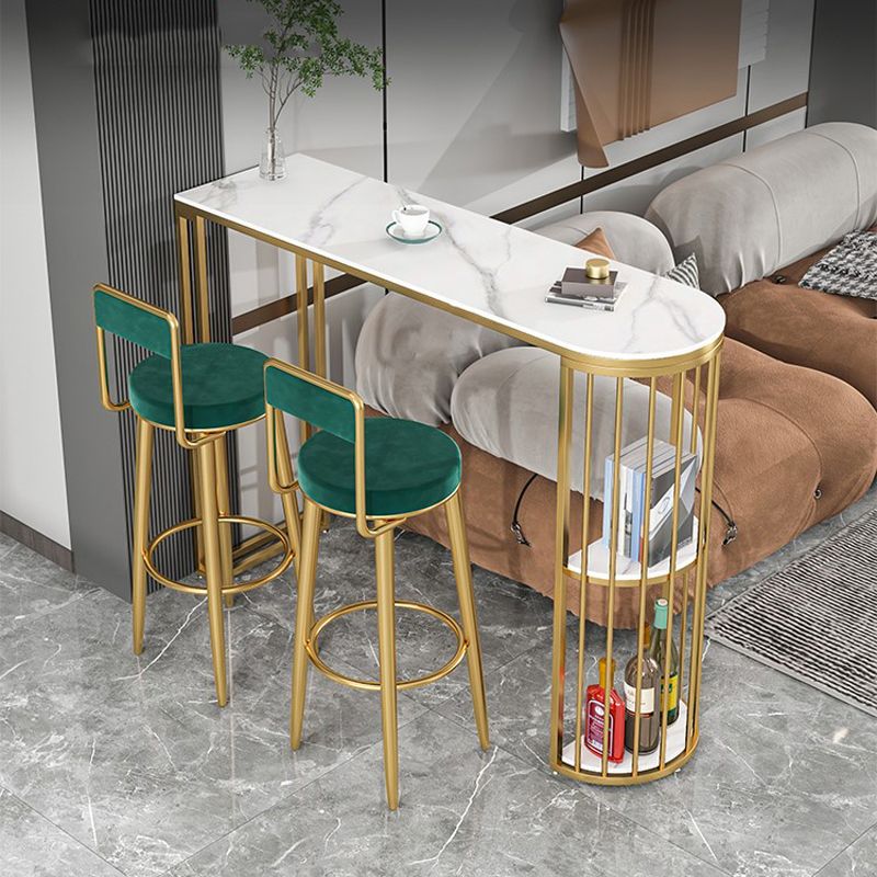 Luxurious Irregular Shape Bar Table Set 1/2/3 Pieces Sintered Stone Counter Table Set