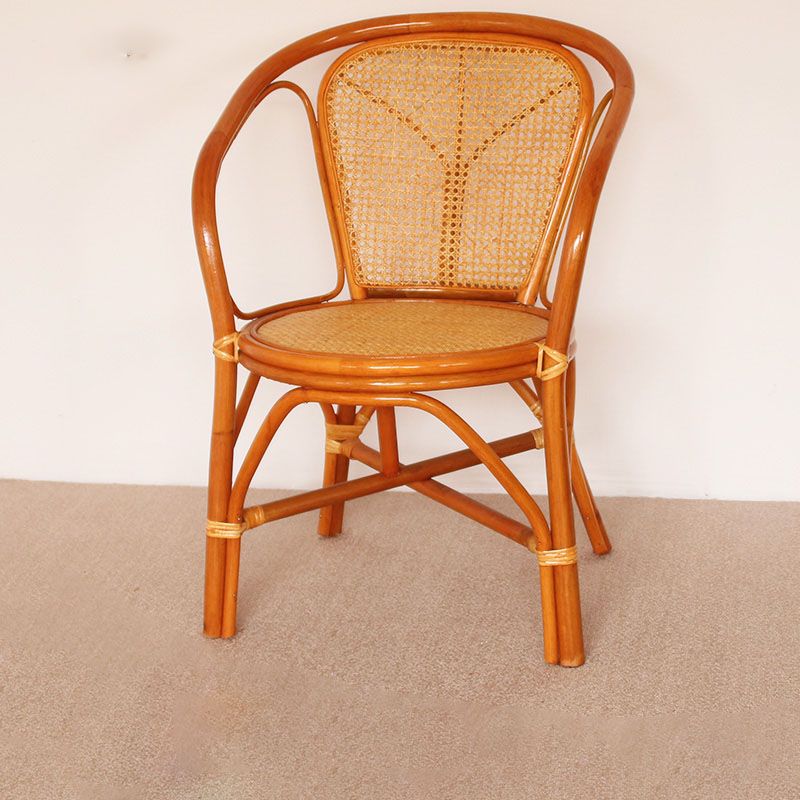 Traditional Kitchen Dining Chairs Cane Back Arm Chairs for Dining Room