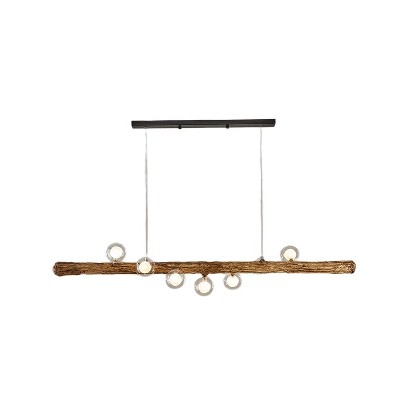 Glass Island Lighting Fixture Modern Style Pendant Lighting Fixture