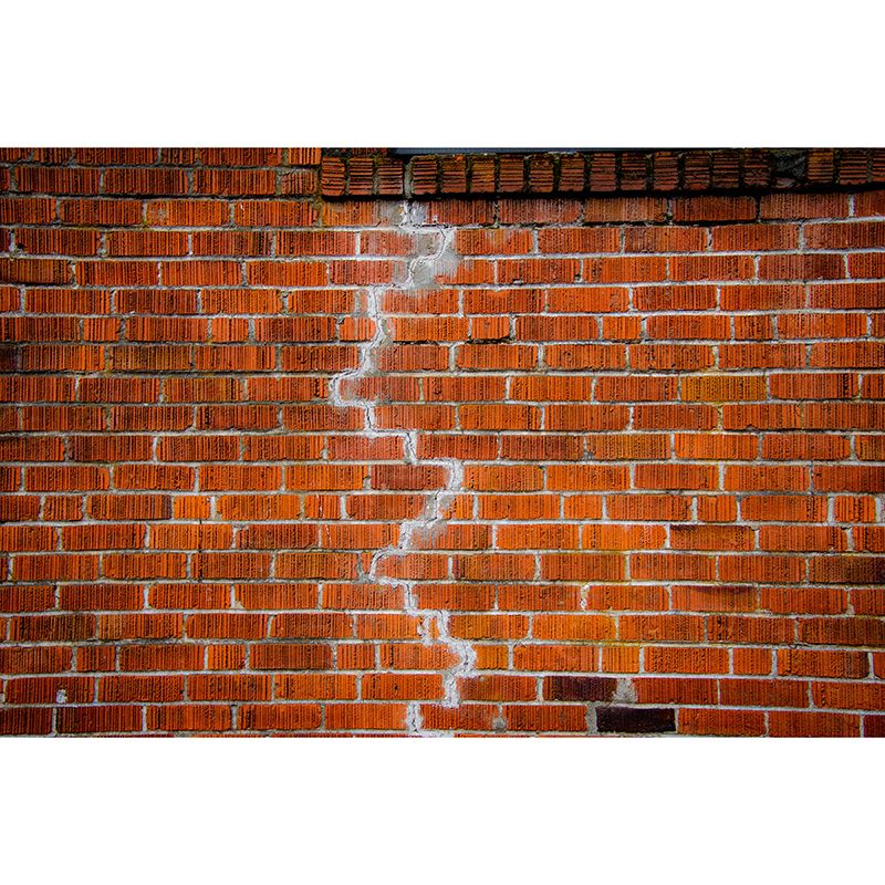 Industrial Style Old Brick Removable Wall Mural for Sitting Room, Moisture Resistant