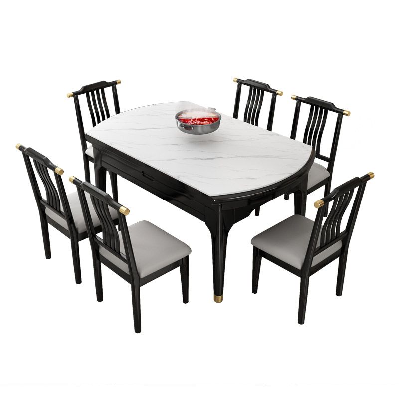 Contemporary Dining Room Table Solid Wood 4 Legs Dining Site Table