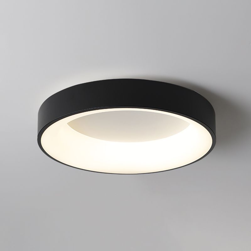 Nouveau Luminaire LED affleurant à tambour moderne 1 luminaire de plafond en acrylique pour