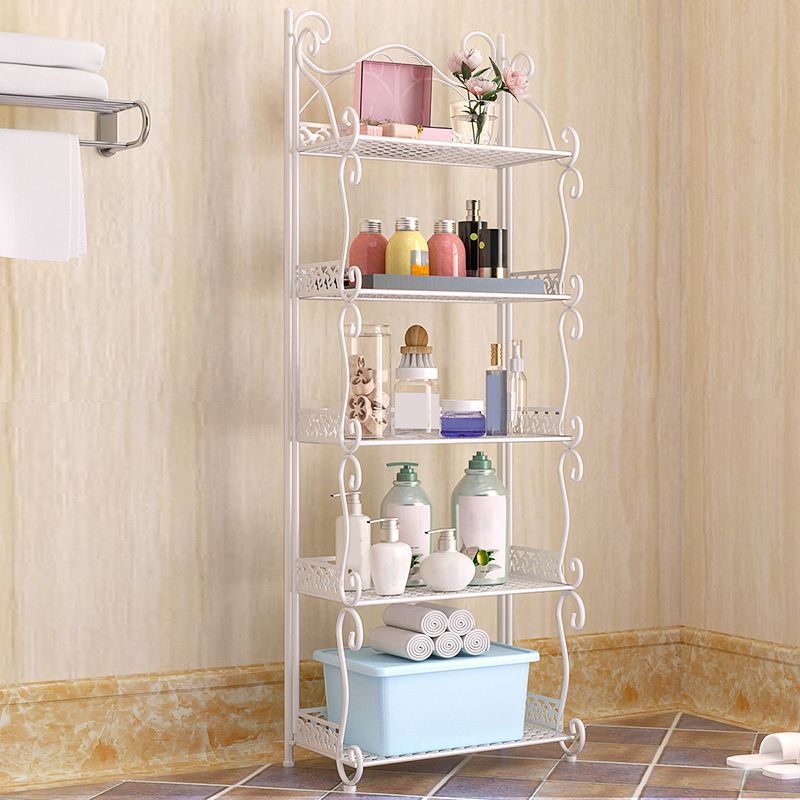 Metal Vertical Book Shelf Etagere Open Shelf Bookcase for Home