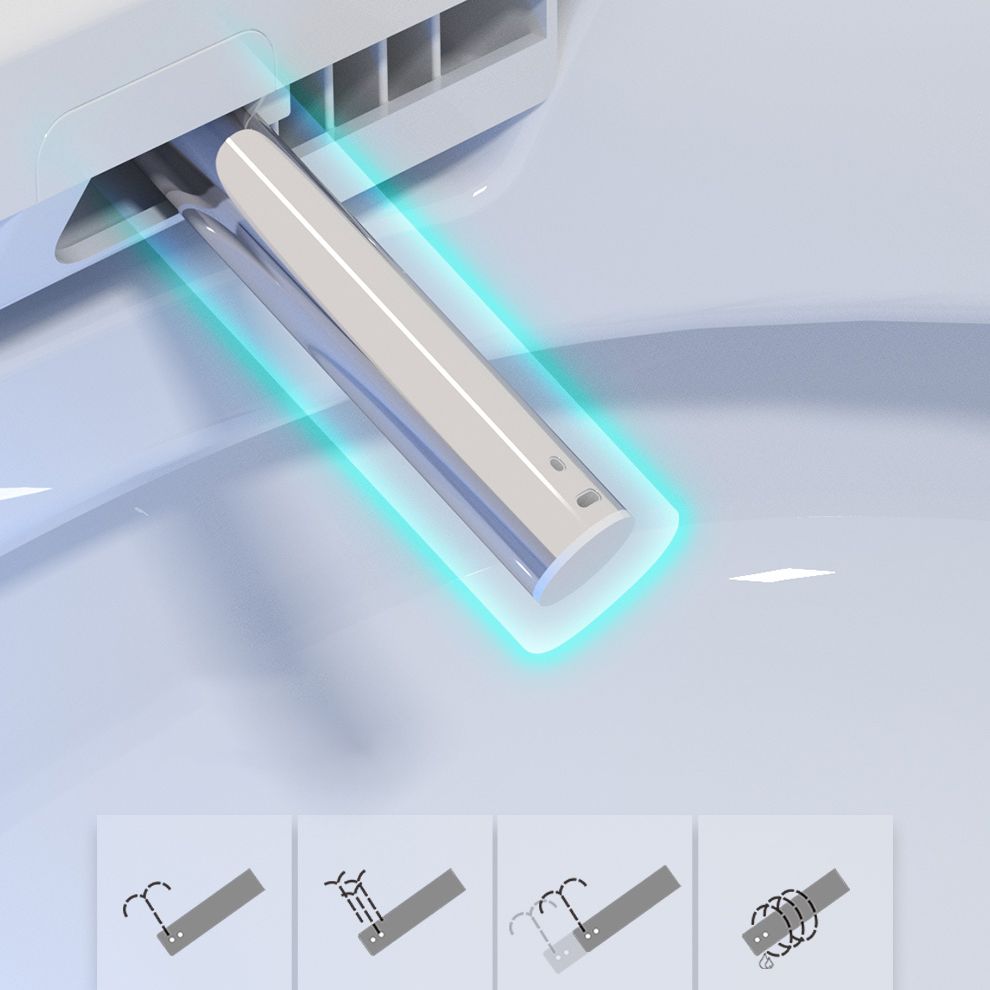 Porcelain Floor Mounted Toilet One-Piece Toilet Modern Toilet Bowl