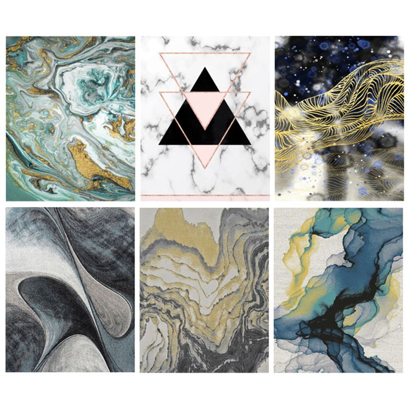 Novelty Abstract Art Indoor Rug Creative Contemporary Area Carpet Polyester Friendly Washable Rug for Home Decoration