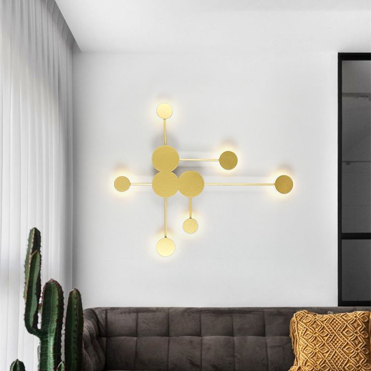 Geometric Wall Sconce Lights Modern Wall Sconce Lighting Metal 6 Light Sconce Lights
