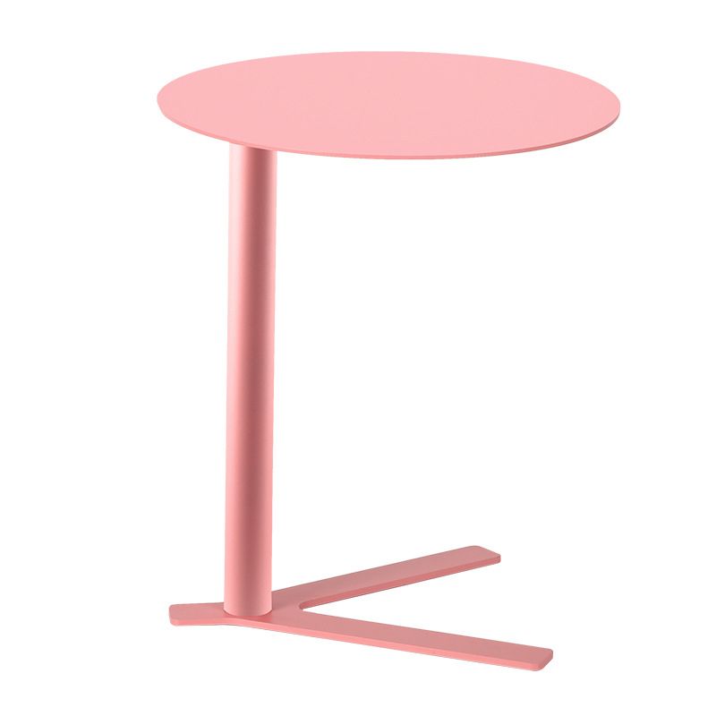 Metal Round Side End Table Minimalist Side Table for Living Room