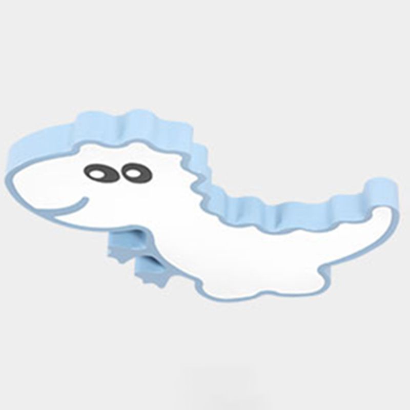 1-Light Kids Cartoon Flush Mount Metal Ceiling Light Fixture for Bedroom