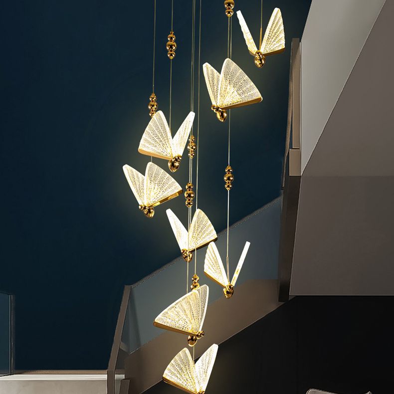 Butfly acrylique pendentif éclairage