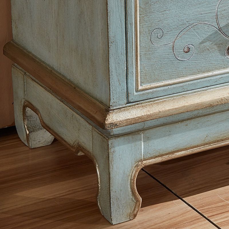 Coastal Storage Chest Dresser Solid Wood Dresser with 5/7 Drawers , 14.04 Inch W