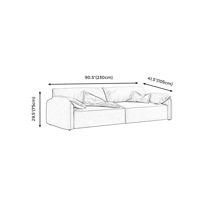 Cushions Modern Sofa 41"W Pillow Top Arm Sofa for Living Room