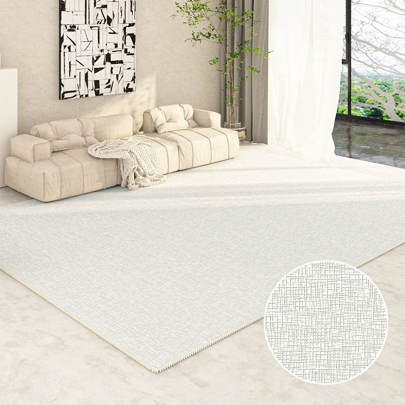 Tapis Simple abricot clair en Polyester, couleur unie, avec envers antidérapant, pour la décoration de la maison
