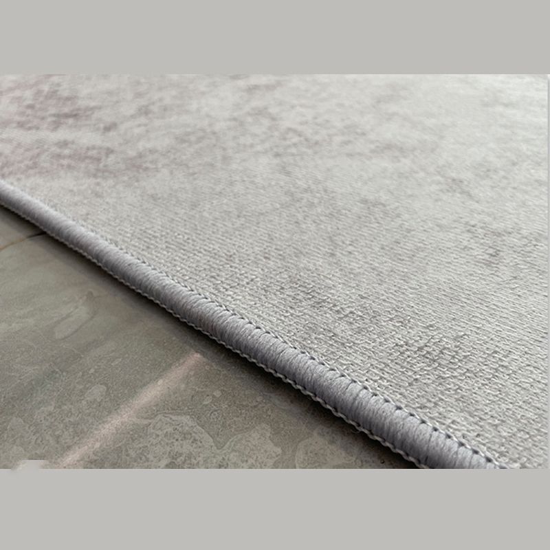 Grey Modern Rug Polyester Stripe Indoor Rug Stain Resistant Carpet for Home Decoration