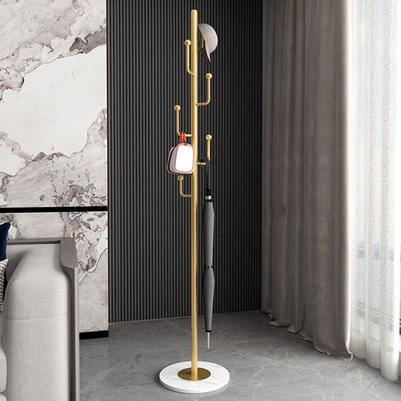 Glam Hall Stand Metal Hooks Included No Distressing Free Standing Rack Metal