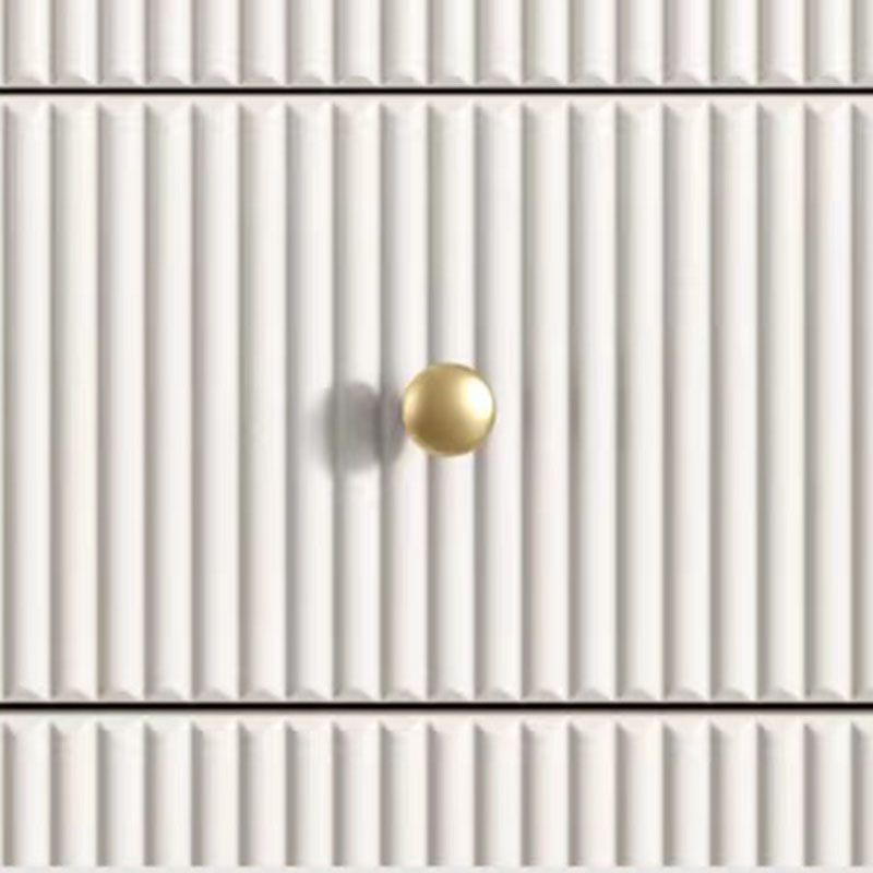 Glam Horizontal Combo Dresser White/Gray Dresser with Storage for Home