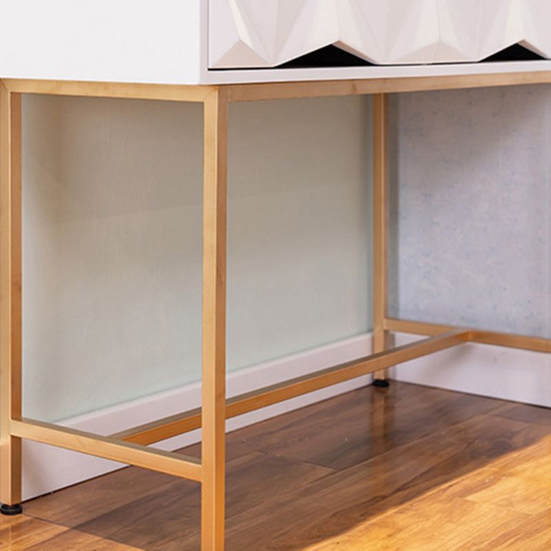 15.74" Wide Makeup Vanity Desk Vanity Tables with 2 Storage Drawers, Bright White