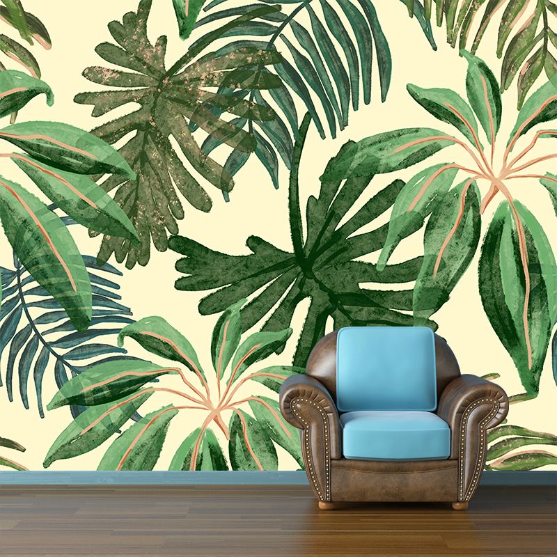 Eco-friendly Tropical Plant Mural Wallpaper Decorative Wall Art for Home Decor