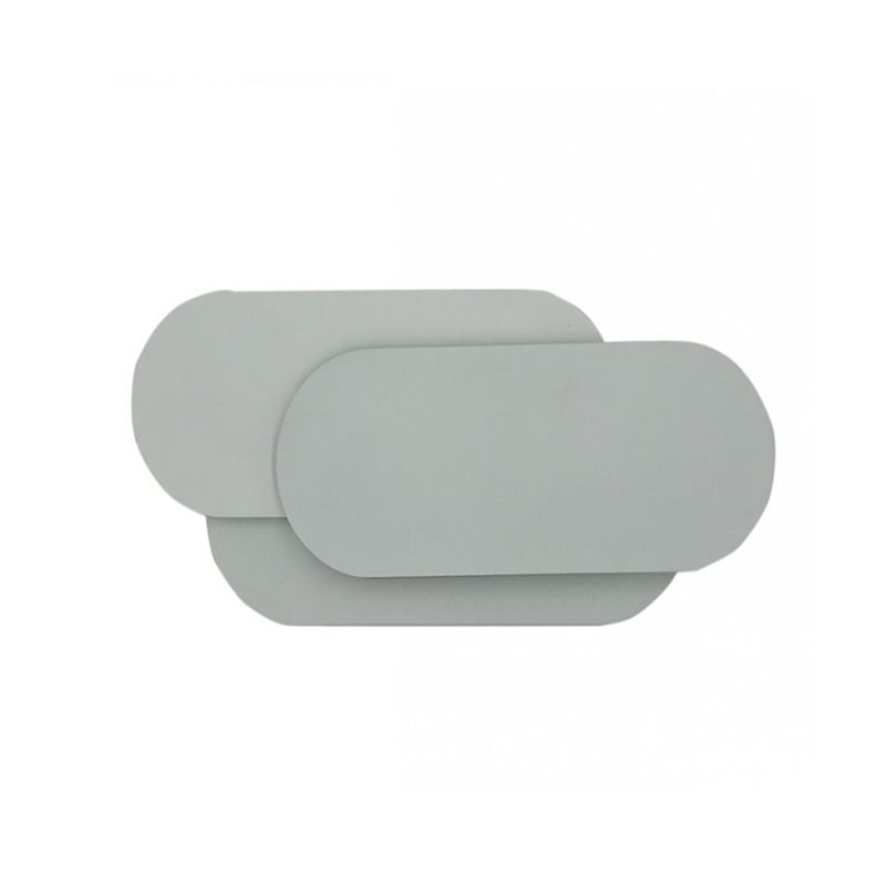 Illuminazione a parete con sfumatura a sfumatura ovale in metallo semplice Luce da parete a LED LED LAD COLDA/BIANCA IN GRIGIONE PER CAMERA