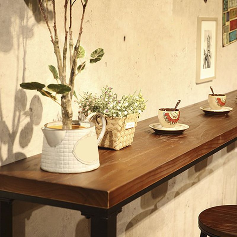 Rectangle Counter Height Dining Table Solid Wood Bar Dining Table