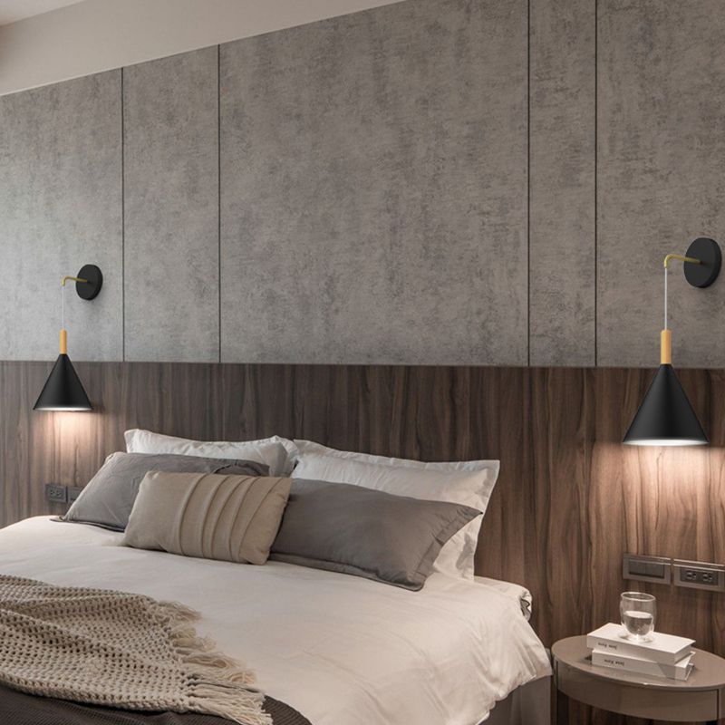 Modern Style Geometric Wall Lamps Metal 1 Light Sconce Lights