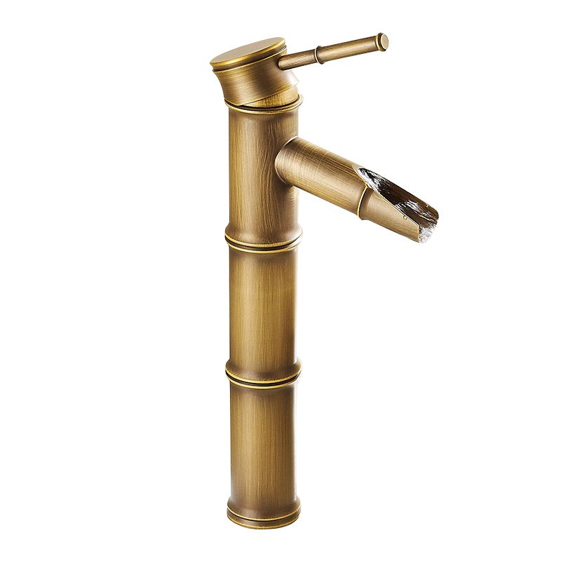 Country Style Faucet One Hole Vessel Sink Faucet with One Lever Handle