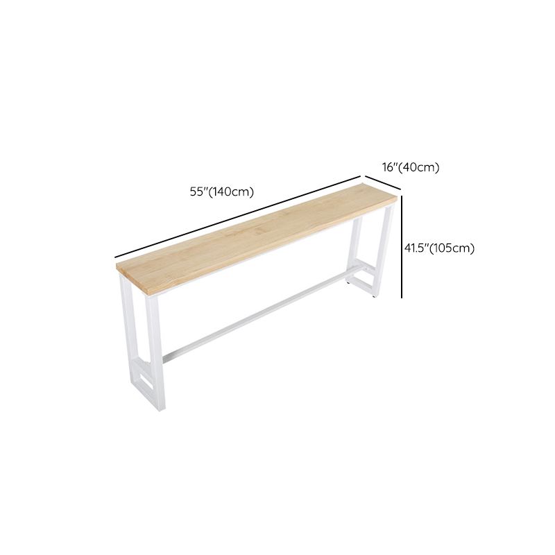 Modern Light Wood Finish 1/4/5 Pcs Bar Set with Footrest for Dining Room